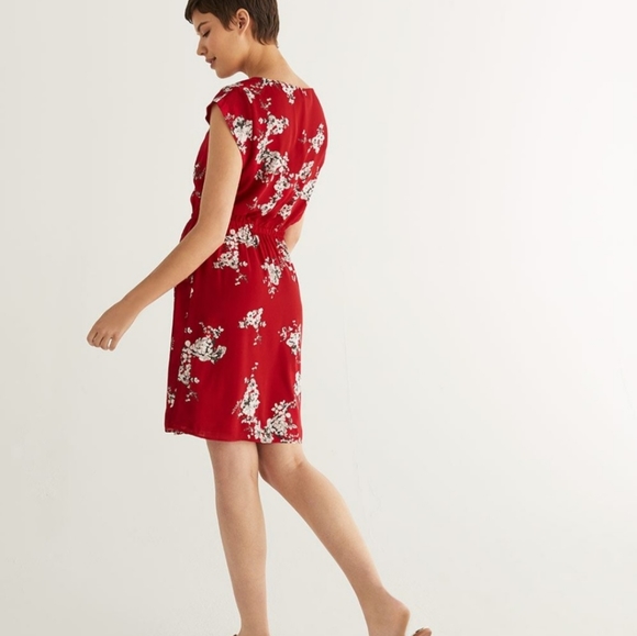 BNWT Reitmans floral dress / size XL / red, grey & white - Picture 11 of 12